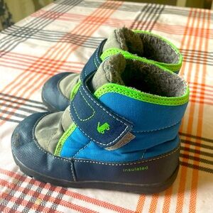 Stride Rite Blue and Green Kids Boots insulated